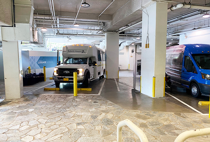 ヒルトン・ハワイアン・ビレッジの送迎場所