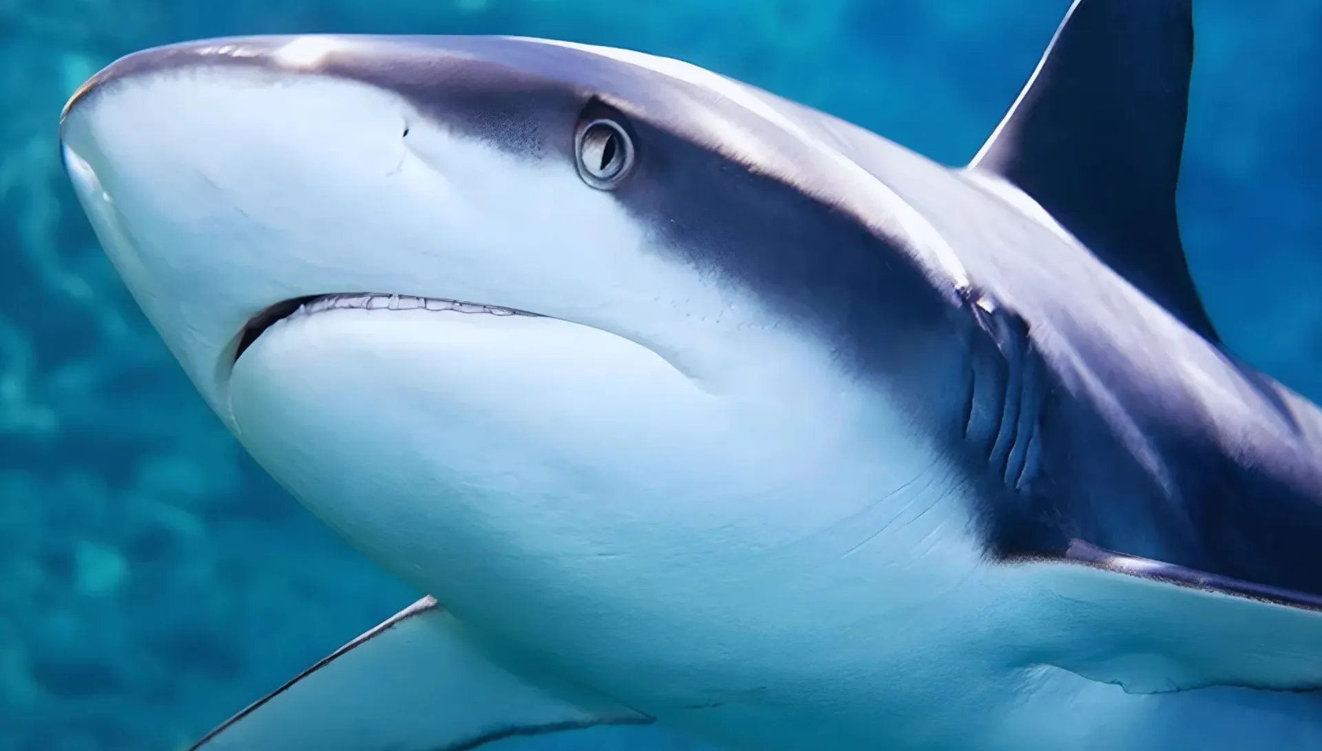 サメの横顔アップ